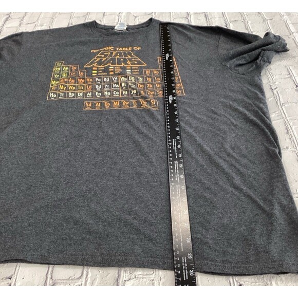 Delta T-Shirt Men’s Size 2XL Color Gray Periodic Table of Star Wars Graphic - Picture 6 of 6